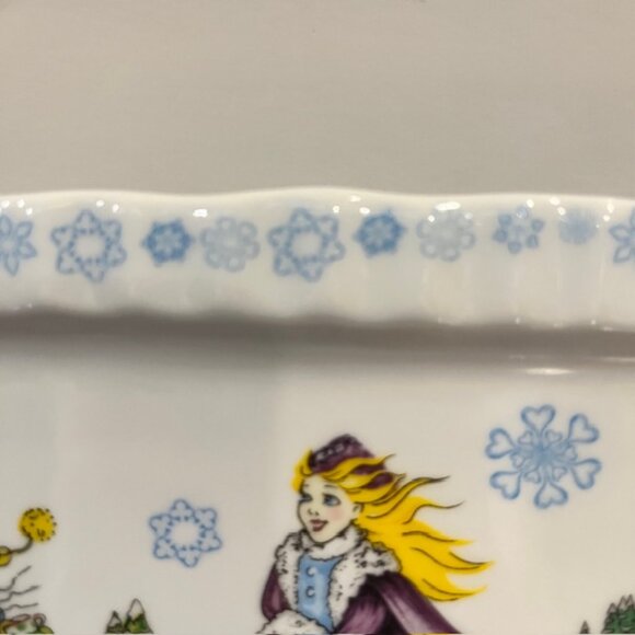 Alice In Wonderland Winterland Cafe by Paul Cardew Tea Serving Tray Platter - Picture 7 of 9